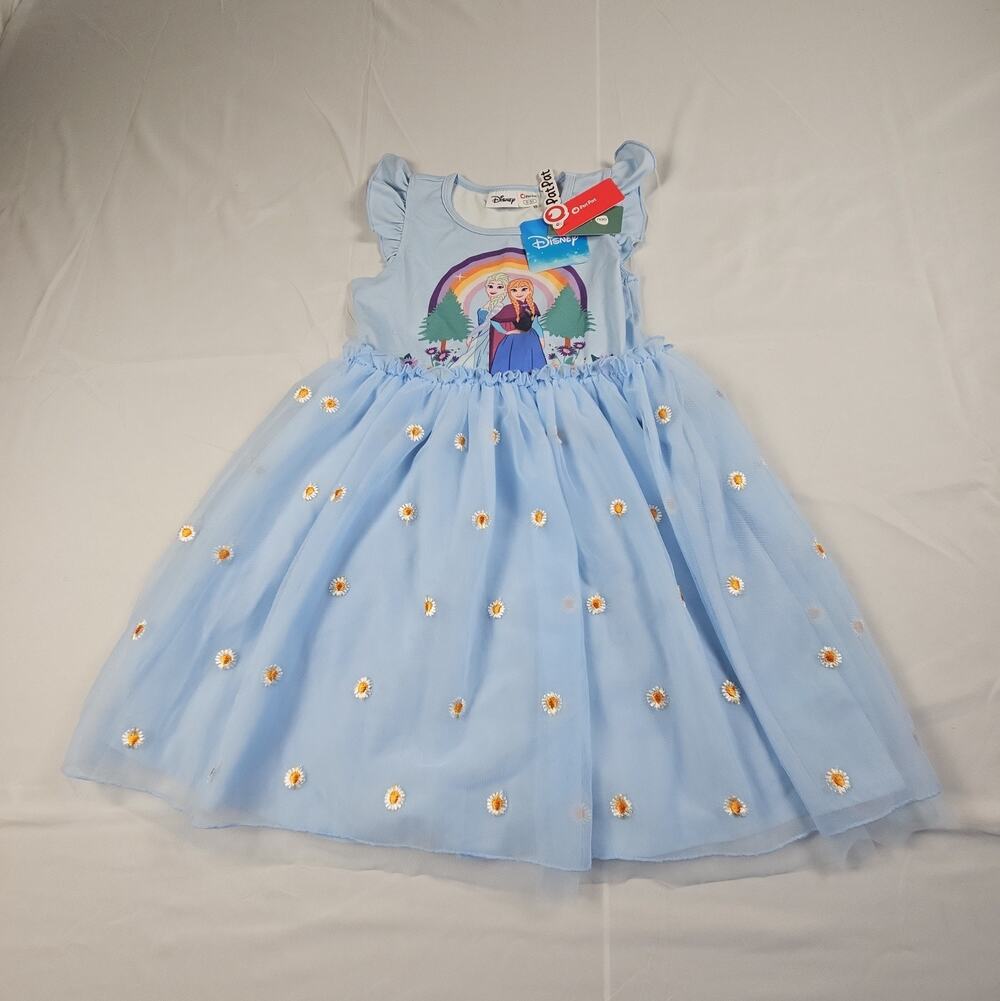 PatPat Disney Princess Elsa & Ana Dress 5-6Y Halloween Dress Up Party Dress
